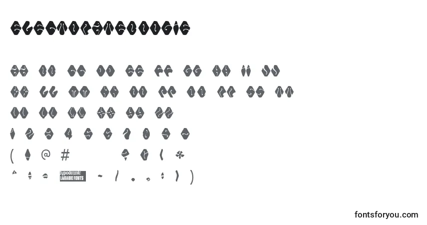 Schriftart Electorateboogie – Alphabet, Zahlen, spezielle Symbole