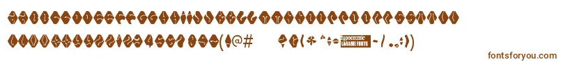 Electorateboogie-fontti – ruskeat fontit valkoisella taustalla