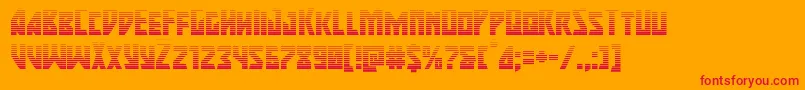 majorforcegrad Font – Red Fonts on Orange Background