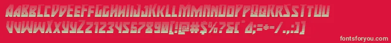 majorforcegradital Font – Green Fonts on Red Background