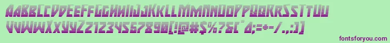 majorforcegradital Font – Purple Fonts on Green Background