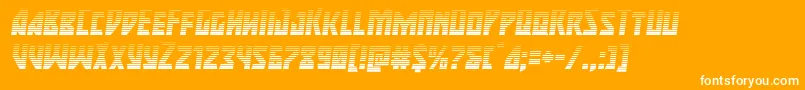 majorforcegradital Font – White Fonts on Orange Background