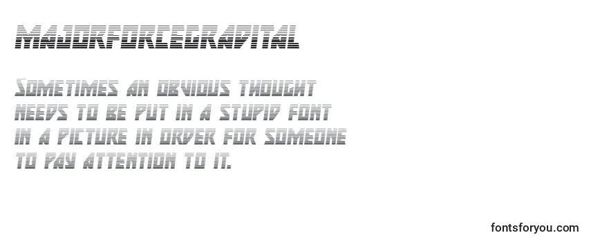 Majorforcegradital (133435) Font