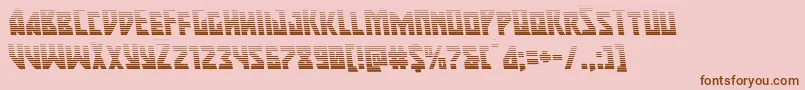 majorforcegradleft Font – Brown Fonts on Pink Background