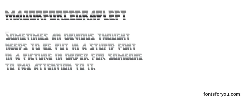 Шрифт Majorforcegradleft (133436)
