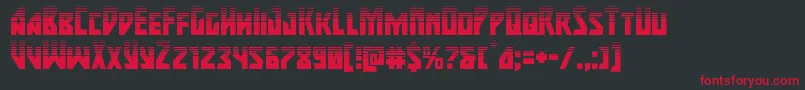 majorforcehalf Font – Red Fonts on Black Background