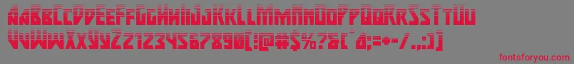 majorforcehalf Font – Red Fonts on Gray Background