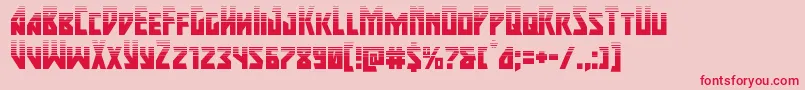 majorforcehalf-Schriftart – Rote Schriften auf rosa Hintergrund