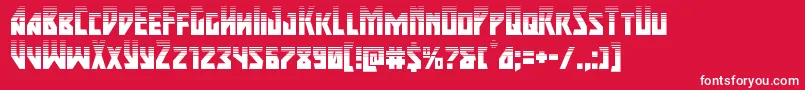 majorforcehalf Font – White Fonts on Red Background