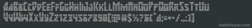 Шрифт majorforcelaser – серые шрифты на чёрном фоне