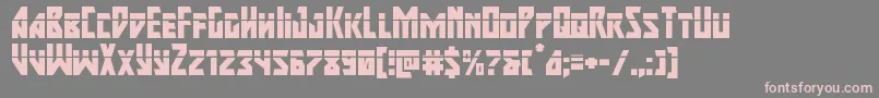 majorforcelaser Font – Pink Fonts on Gray Background