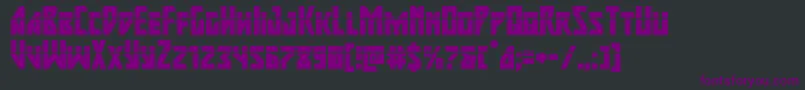 Шрифт majorforcelaser – фиолетовые шрифты на чёрном фоне