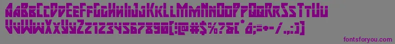 Шрифт majorforcelaser – фиолетовые шрифты на сером фоне