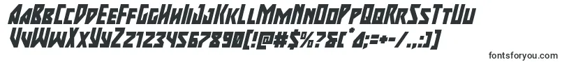 majorforcesuperital Font – Mega Man Fonts