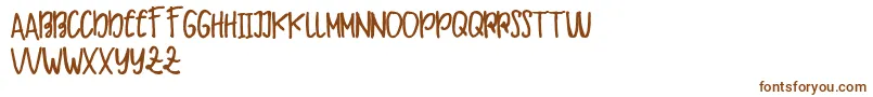 Makaw Free Font – Brown Fonts on White Background