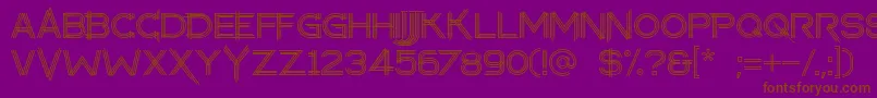 makayla Font – Brown Fonts on Purple Background