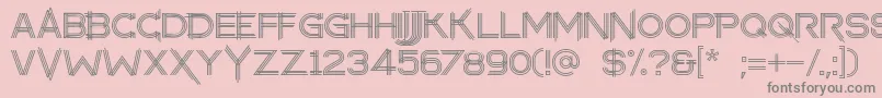 makayla Font – Gray Fonts on Pink Background