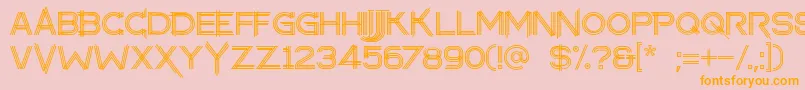 Weitere Informationen zur makayla-Schriftart makayla-Schriftart – Orangefarbene Schriften auf rosa Hintergrund