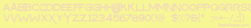 makayla Font – Pink Fonts on Yellow Background