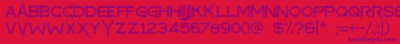 makayla Font – Purple Fonts on Red Background