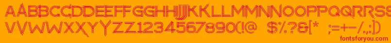 makayla Font – Red Fonts on Orange Background