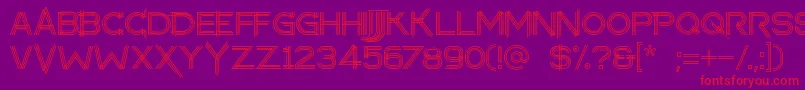 makayla Font – Red Fonts on Purple Background