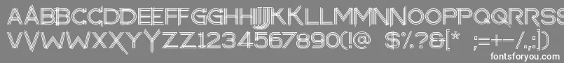 makayla Font – White Fonts on Gray Background