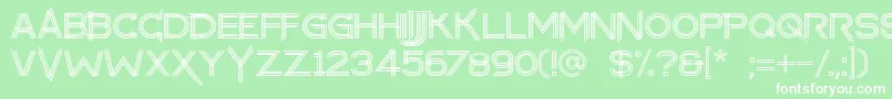 makayla Font – White Fonts on Green Background