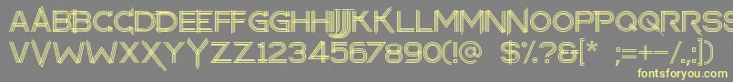 makayla Font – Yellow Fonts on Gray Background