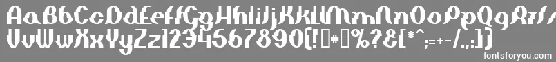 Elepb Font – White Fonts on Gray Background