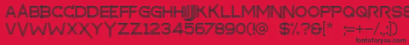 makayla Font – Black Fonts on Red Background