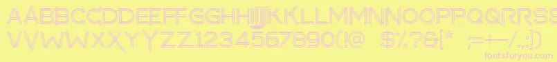 makayla Font – Pink Fonts on Yellow Background