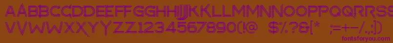 makayla Font – Purple Fonts on Brown Background