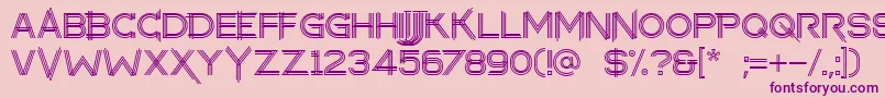 makayla Font – Purple Fonts on Pink Background