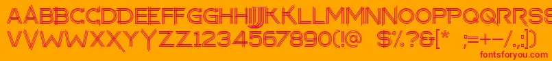 makayla Font – Red Fonts on Orange Background