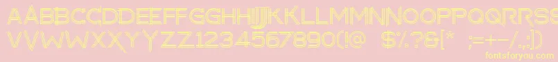 makayla Font – Yellow Fonts on Pink Background