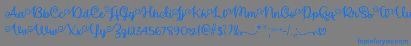 Make Magic Happen   Font – Blue Fonts on Gray Background