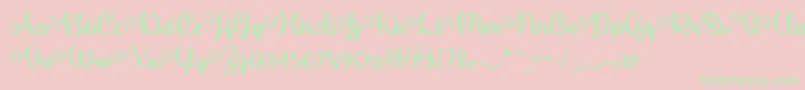 Make Magic Happen   Font – Green Fonts on Pink Background