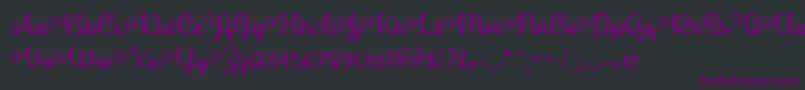 Make Magic Happen   Font – Purple Fonts on Black Background