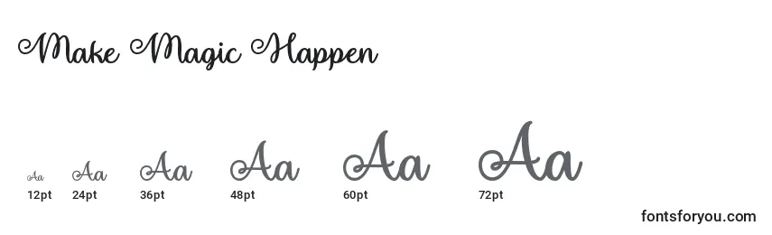 Make Magic Happen   Font Sizes