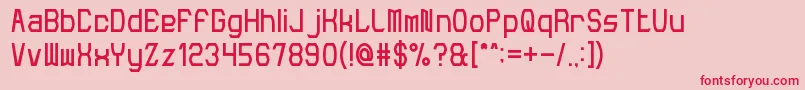 MakePeace Font – Red Fonts on Pink Background