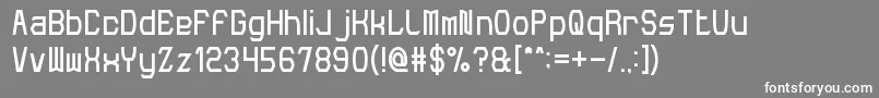 MakePeace Font – White Fonts on Gray Background