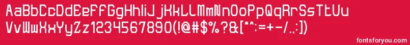 フォントMakePeace – 赤い背景に白い文字