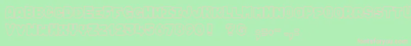 Maki  Fugu Font – Pink Fonts on Green Background