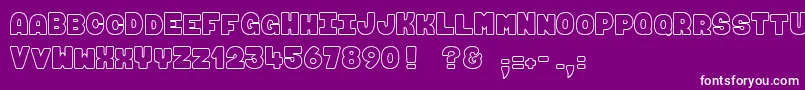 Maki  Fugu Font – White Fonts on Purple Background