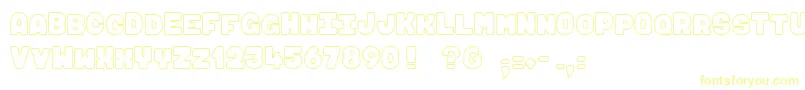 Maki  Fugu-Schriftart – Gelbe Schriften
