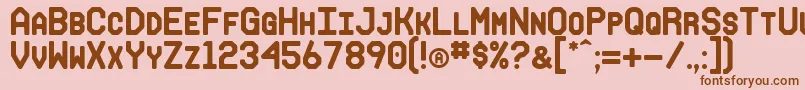 MAKISUPA Font – Brown Fonts on Pink Background
