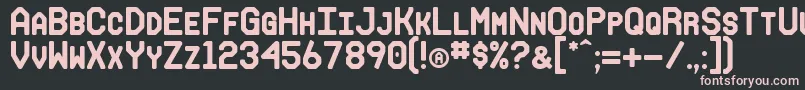 MAKISUPA Font – Pink Fonts on Black Background