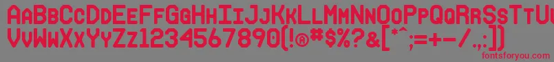 MAKISUPA Font – Red Fonts on Gray Background