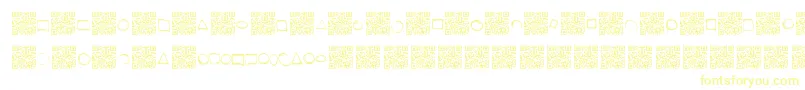 Dopeframes Font – Yellow Fonts on White Background